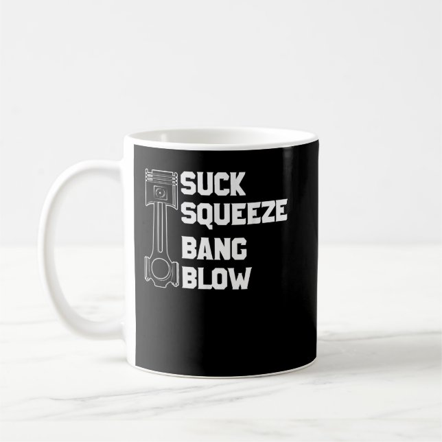 Sug Tryck Smäll Blås Kaffemugg (Vänster)