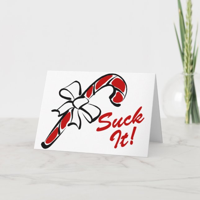 Suga det Candy cane Helgkort (Framsida)