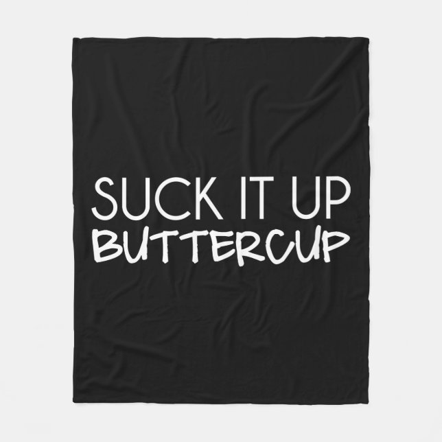 Suga det upp Buttercup Fleecefilt (Framsidan)