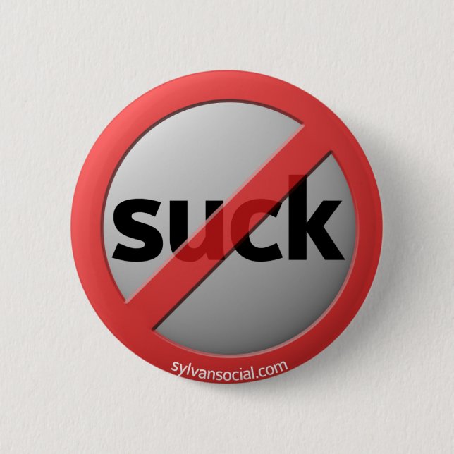 Suga inte knäppas knapp (Framsida)