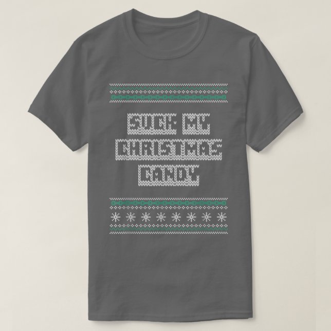 Suga min julgodis Par Vuxen humor Älskare T Shirt (Design framsida)