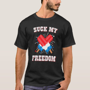 Suga mina frihetamerikanska popsicles USA Firework T Shirt