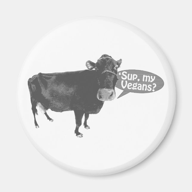 "Suga mina vegans Magnet (Framsidan)