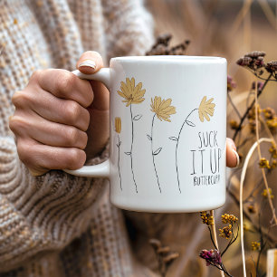 Suga upp Butterkoppen - Wildblomma Kaffemugg