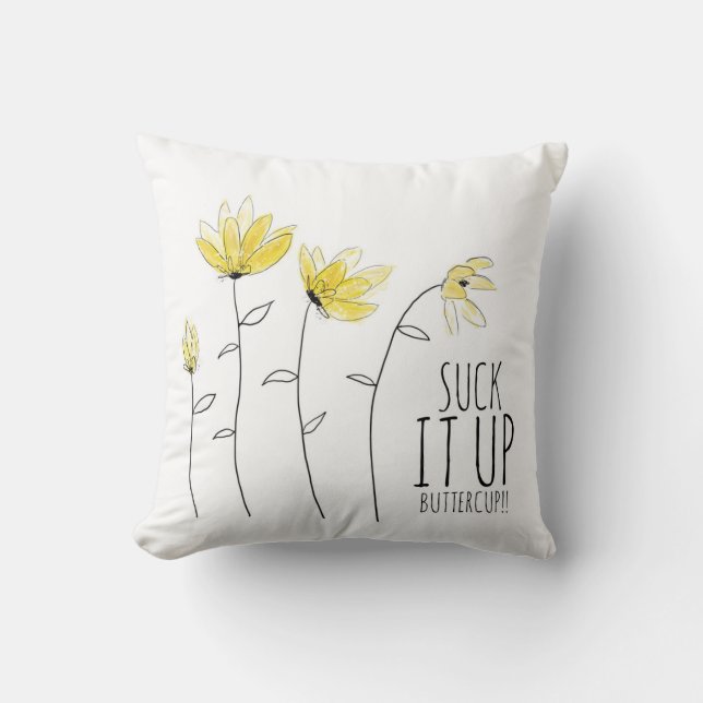 Suga upp den i Buttercup Pillow Kudde (Framsida)
