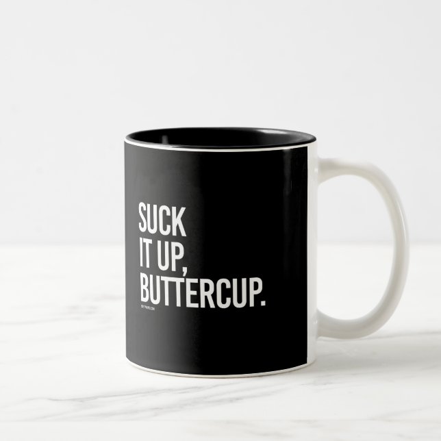 Suga upp det, buttercupen -   flickakondition - Två-Tonad mugg (Höger)