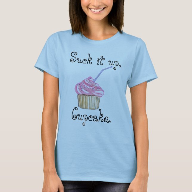 Suga upp det, muffinen t-shirt (Framsida)