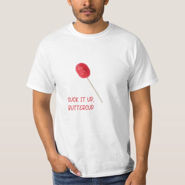 Suga upp muskon med Red Lollipop T Shirt (Framsida)