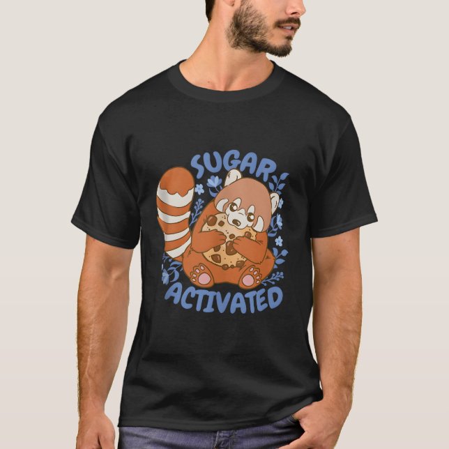 Sugar Activated Red Panda T Shirt (Framsida)