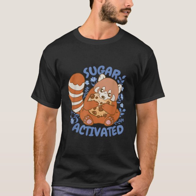 Sugar Activated Red Panda T Shirt (Framsida)