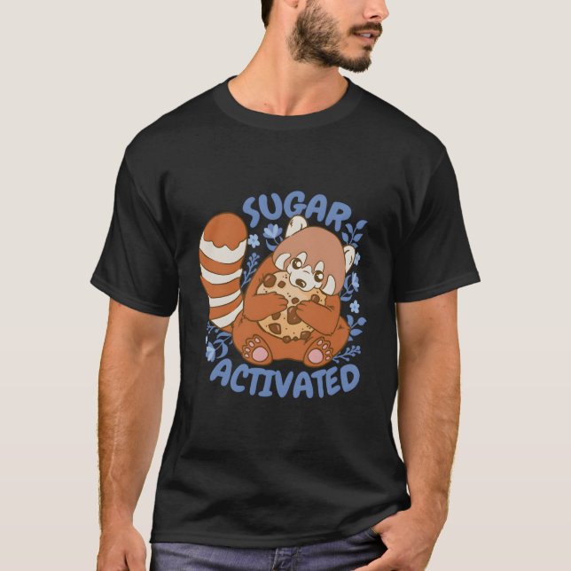 Sugar Activated Red Panda T Shirt (Framsida)