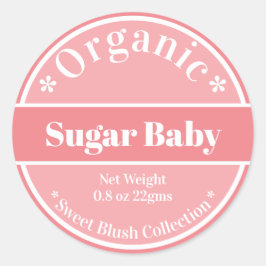 Sugar Baby Rosa Söt DIY Balsam Etikett Kollektion