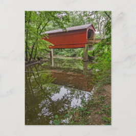 Sugar Bäck Covered Bridge, Glenarm, Illinois Vykort