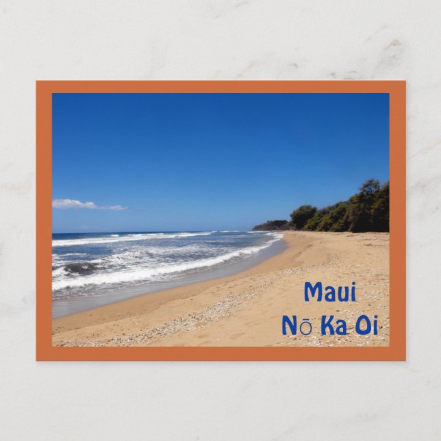 Sugar Beach, Kihei, Hawaii, Maui No Ka Oi Vykort (Framsida)