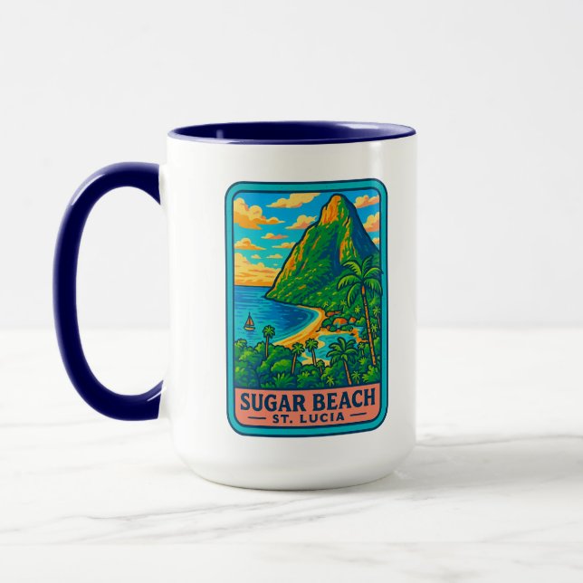 Sugar Beach St Lucia Coffee Mugg (Vänster)