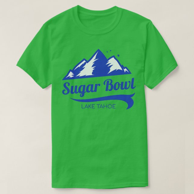 Sugar Bowl Ski Sjö Tahoe California T Shirt (Design framsida)