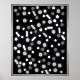 Sugar Coated Rain B&W-affisch Poster