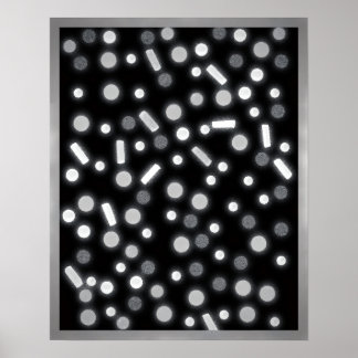 Sugar Coated Rain B&W-affisch Poster