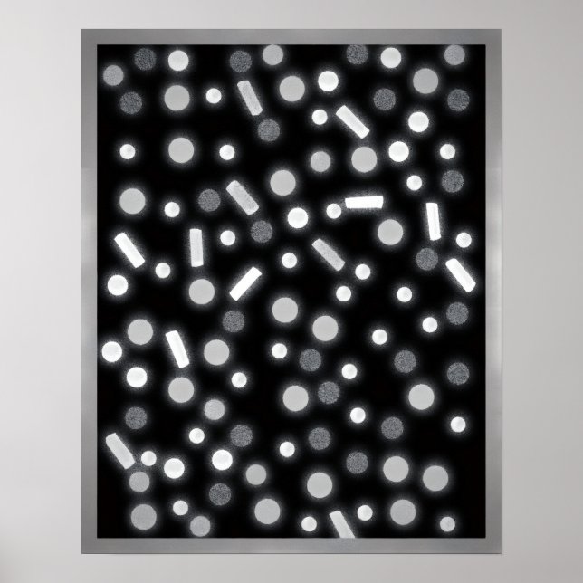 Sugar Coated Rain B&W-affisch Poster (Framsidan)