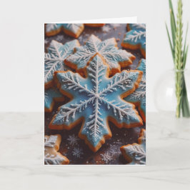 Sugar Cookie Star and Recipe Christmas Card Helgkort