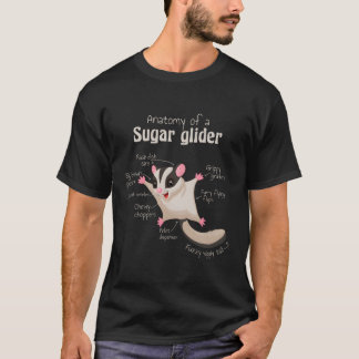 Sugar Glider Anatomy T Shirt