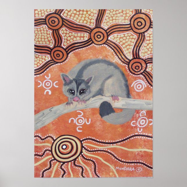 Sugar Glider Dreaming Poster av Mundara (Framsidan)