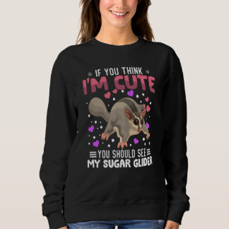 Sugar Glider Heart Valentine's Day Animal For Wome T Shirt
