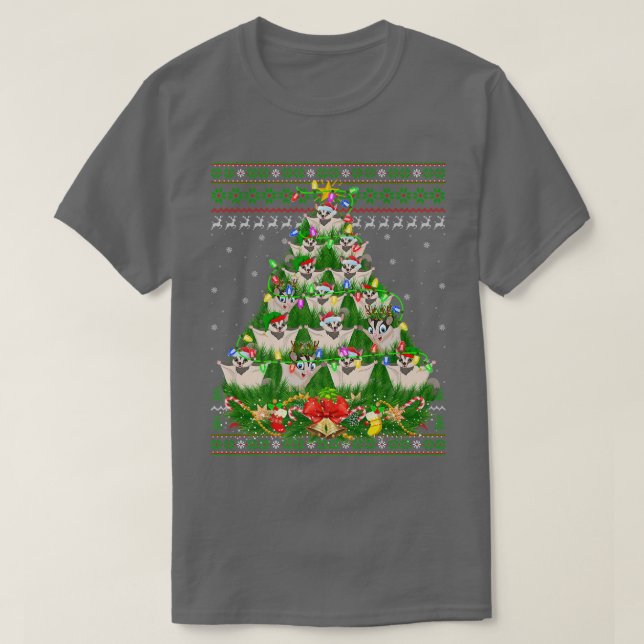 Sugar Glider Julafton Lighting Träd Sugar Glider U T Shirt (Design framsida)