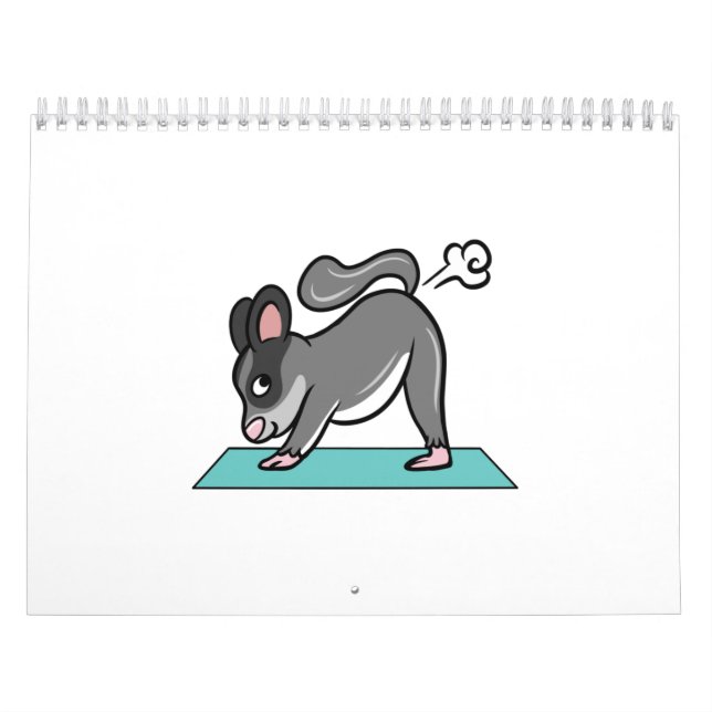 Sugar Glider Yoga Pose Kalender (Omslag)