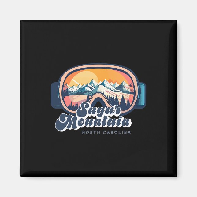 Sugar Mountain North Carolina Skid resa Nc S Magnet (Framsidan)