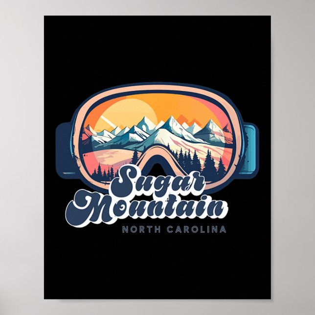 Sugar Mountain North Carolina Skid resa Nc S Poster (Framsidan)