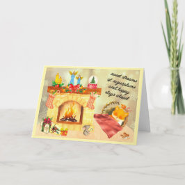 Sugar Plum Dreams Holiday Card Helgkort