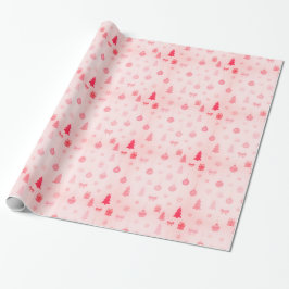 Sugar Plum Drömmar Rosa Jul Presentpapper