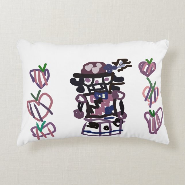 Sugar plum nutcracker prydnadskudde (Framsidan)