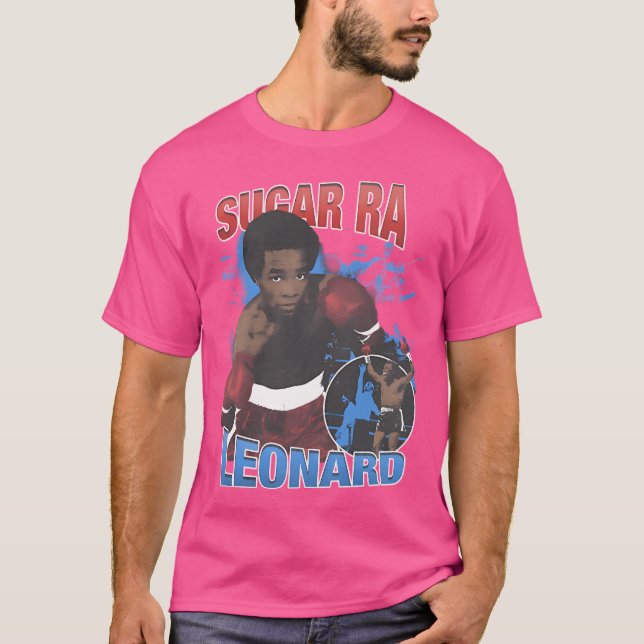 Sugar Ray Leonard Vintage T Shirt (Framsida)