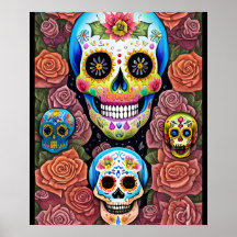 Sugar Skull Art - Celebrate Dia de los Muertos