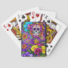 Sugar Skull Art - Día de los Muertos Delight Casinokort