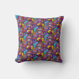 Sugar Skull Art - Día de los Muertos Delight Kudde