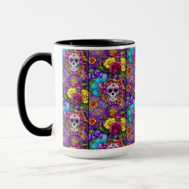 Sugar Skull Art - Día de los Muertos Delight Mugg