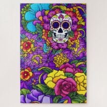 Sugar Skull Art - Día de los Muertos Delight