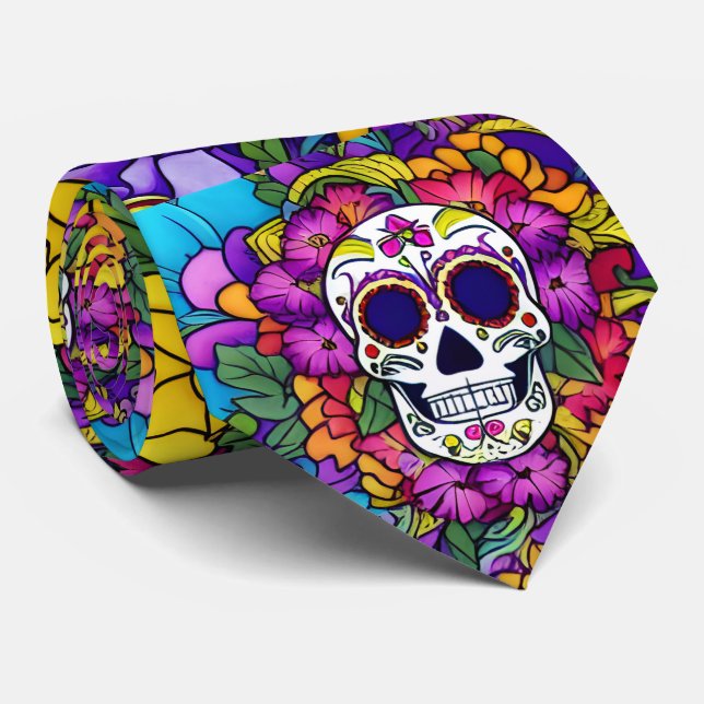 Sugar Skull Art - Día de los Muertos Delight Slips (Rullad)