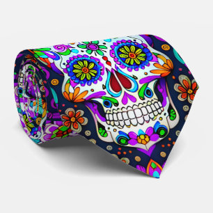 Sugar Skull Art - Dödsdöden Slips