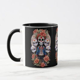 Sugar Skull Art - Man står i Arch Mugg