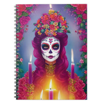 Sugar Skull Art - Vackert vin i Altar