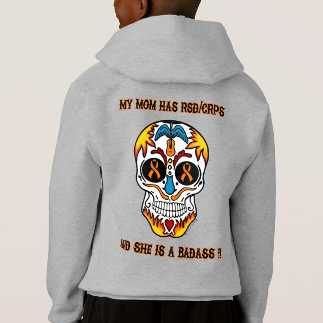 Sugar Skull/Awareness...RSD/CRPS T Shirt (Baksida)