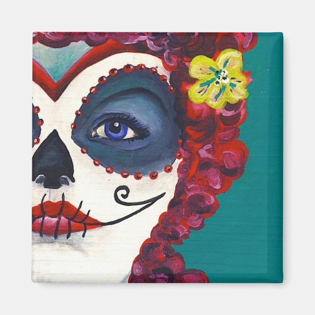 Sugar Skull Beauty Magnet (Framsidan)