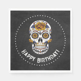Sugar Skull Birthday Pappersservett