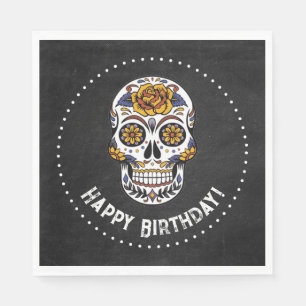 Sugar Skull Birthday Pappersservett