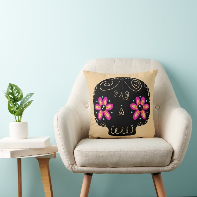 Sugar Skull Calaverita Day of the dead Kudde (Stol)
