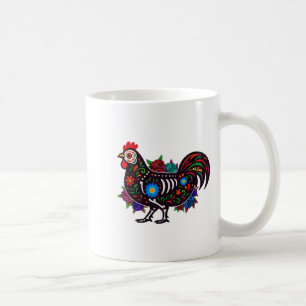 Sugar Skull Chicken Dia De Muertos Halloween Day O Kaffemugg